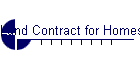 Land Contract for Homes and New Construction